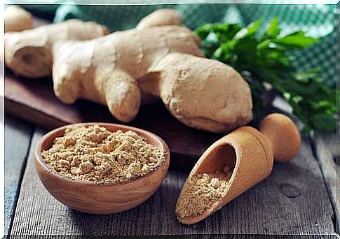 Ginger included in natural syrups for dry cough