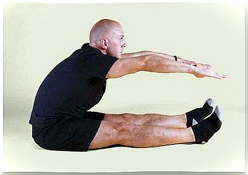 Man performing Pilates exercises for beginners