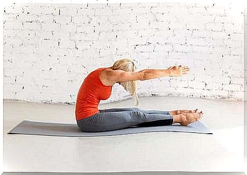 Woman performing Pilates exercises for beginners