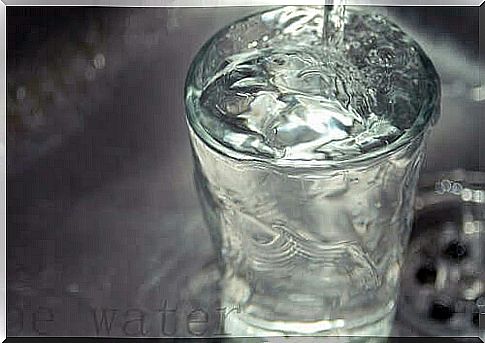 Glass of plain water