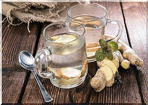 Ginger infusion that fights bloating