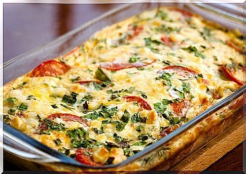 Recipe for pumpkin au gratin with tomatoes